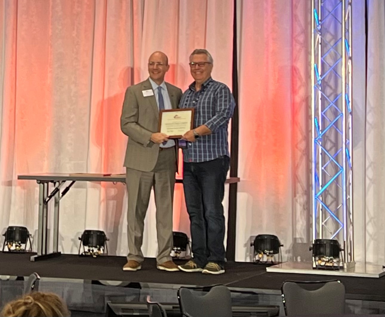 Bob Preston, Past President, receives the NARPM State Chapter of the Year award on behalf of CalNARPM at the 2021 National Convention